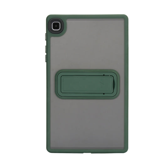For Samsung Galaxy Tab A7 Lite Skin Feel Holder PC Hybrid TPU Tablet Case(Dark Green) by buy2fix