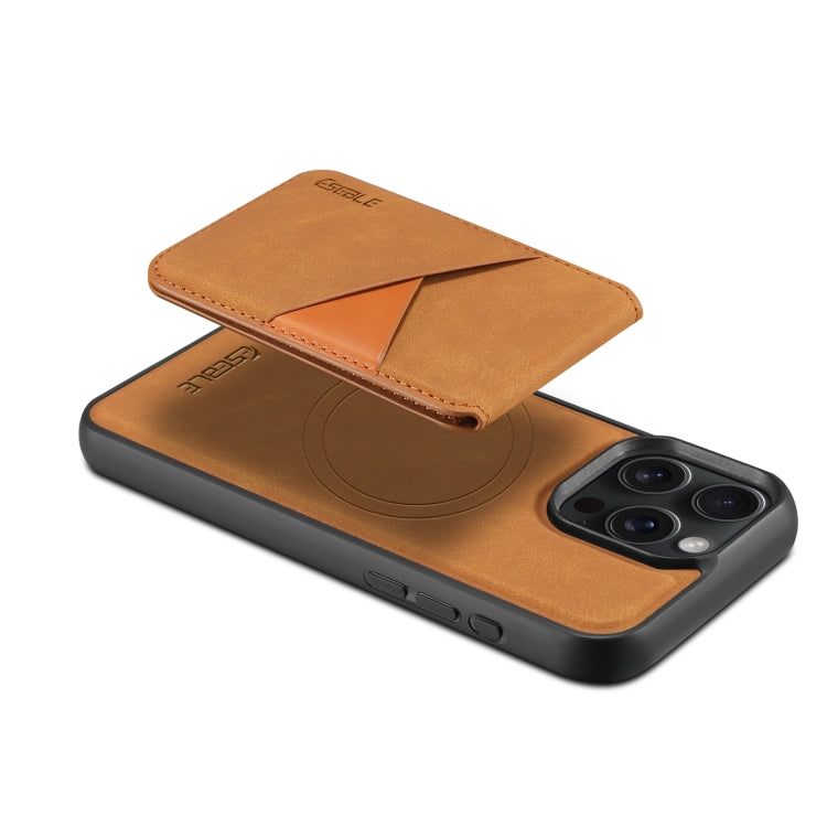 For iPhone 14 / 13 ESEBLE E2 Retro Texture Card Slots MagSafe RFID Leather Case(Yellow) - iPhone 14 Cases by ESEBLE | Online Shopping UK | buy2fix