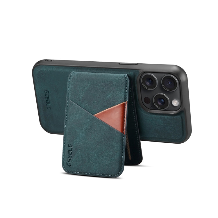 For iPhone 14 / 13 ESEBLE E2 Retro Texture Card Slots MagSafe RFID Leather Case(Dark Green) - iPhone 14 Cases by ESEBLE | Online Shopping UK | buy2fix