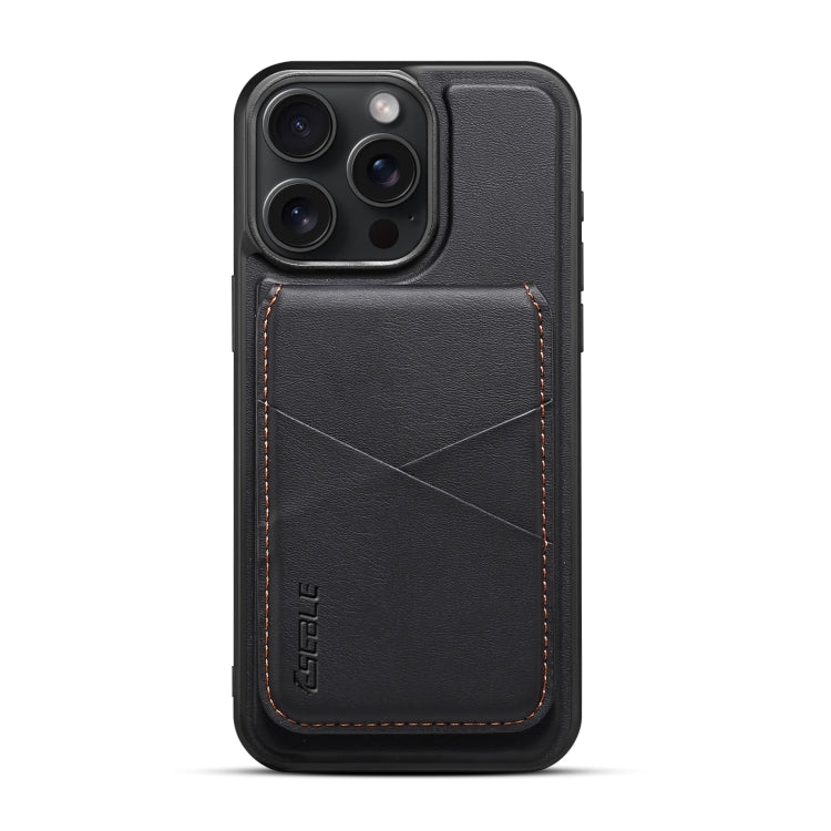 For iPhone 13 Pro ESEBLE E3 Plain Texture Card Slots MagSafe RFID Leather Case(Black) - iPhone 13 Pro Cases by ESEBLE | Online Shopping UK | buy2fix