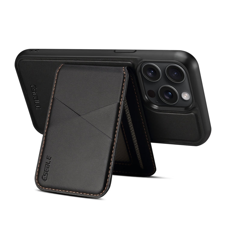 For iPhone 13 Pro Max ESEBLE E3 Plain Texture Card Slots MagSafe RFID Leather Case(Black) - iPhone 13 Pro Max Cases by ESEBLE | Online Shopping UK | buy2fix