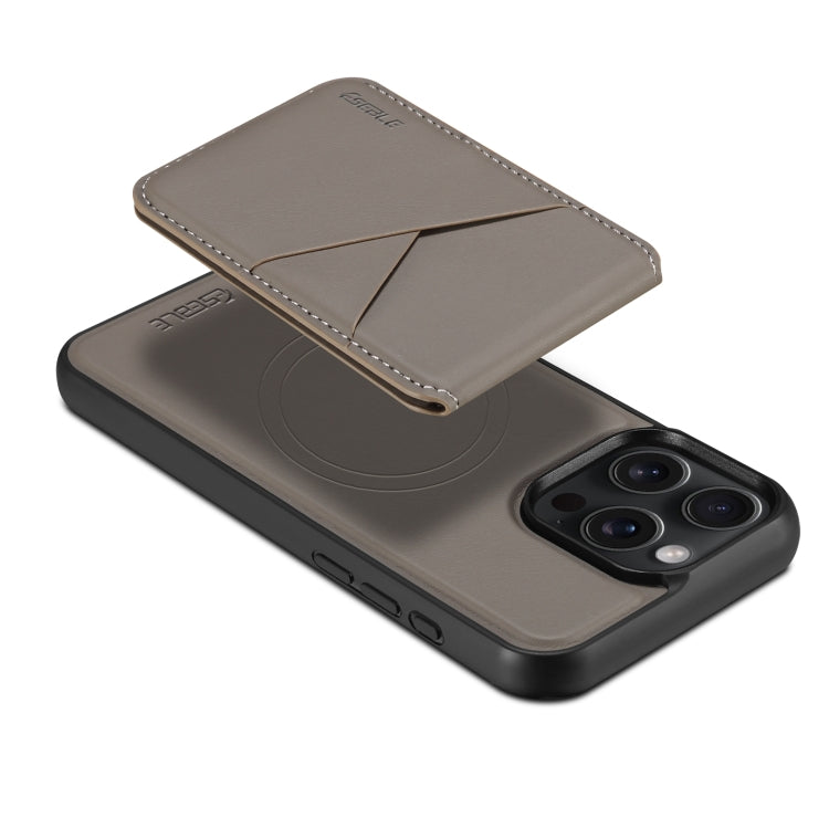 For iPhone 15 Pro ESEBLE E3 Plain Texture Card Slots MagSafe RFID Leather Case(Grey) - iPhone 15 Pro Cases by ESEBLE | Online Shopping UK | buy2fix