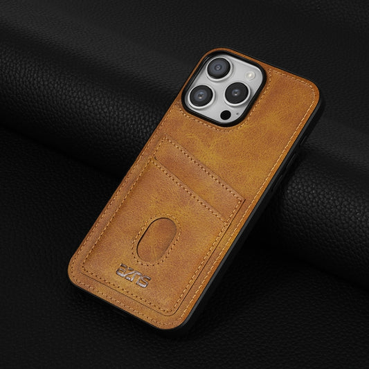 For iPhone 16 Pro Max AZNS K1 Series Card Slot Business Phone Case(Yellow) by AZNS