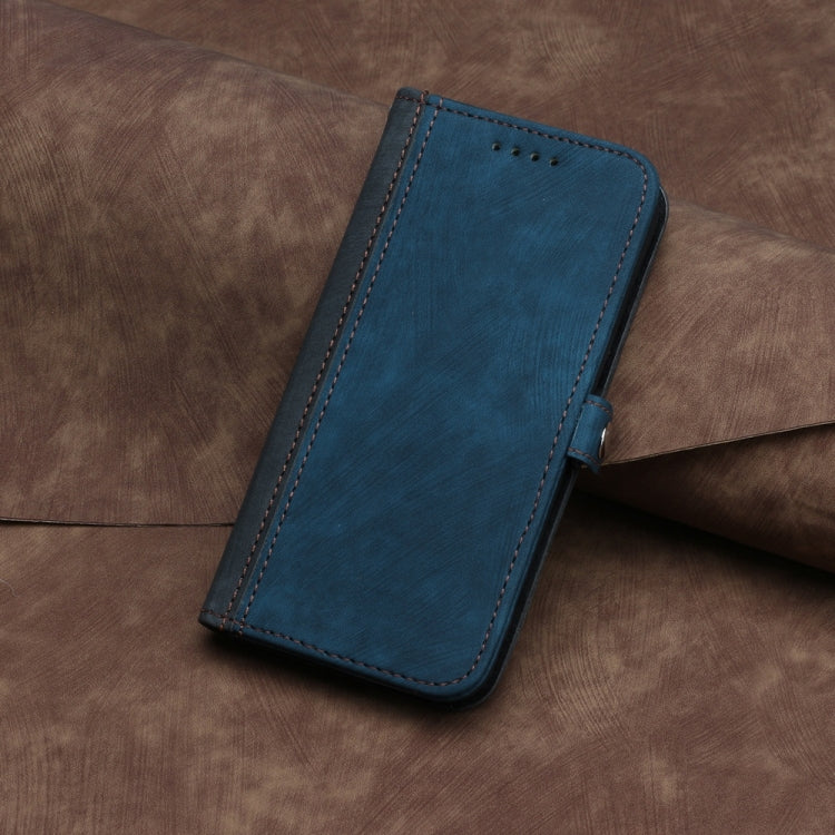 For Samsung Galaxy S25+ 5G Side Buckle Double Fold Hand Strap Leather Phone Case(Royal Blue) - Galaxy S25+ 5G Cases by buy2fix | Online Shopping UK | buy2fix