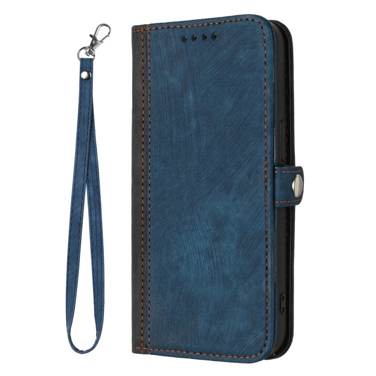 For Samsung Galaxy S25+ 5G Side Buckle Double Fold Hand Strap Leather Phone Case(Royal Blue) - Galaxy S25+ 5G Cases by buy2fix | Online Shopping UK | buy2fix