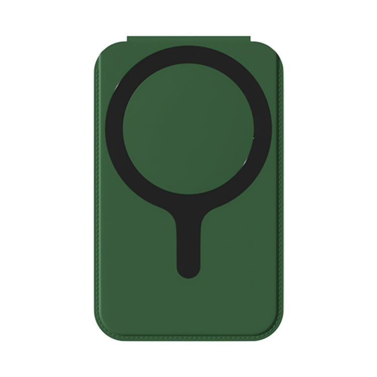 Magnetic Card Bag Phone Desktop Holder with Mirror(Dark Green) - Others Accessories by buy2fix | Online Shopping UK | buy2fix
