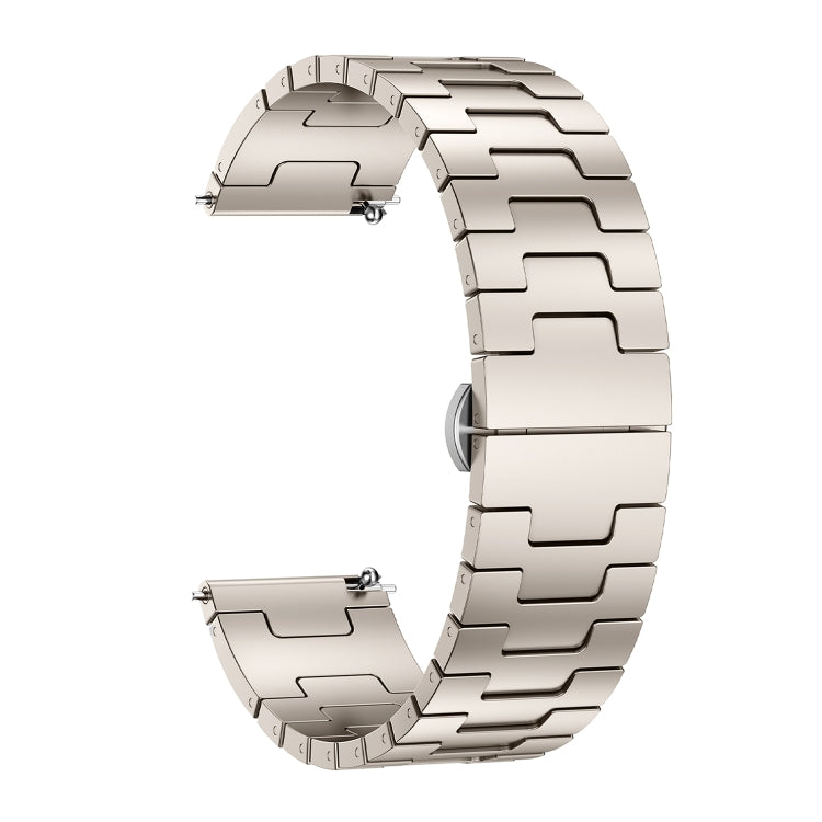 For Huawei GT4 46mm / GT5 46mm / GT5 Pro 46mm 22mm H-shaped Butterfly Buckle Stainless Steel Watch Band(Starlight) - 22mm Bands by buy2fix | Online Shopping UK | buy2fix