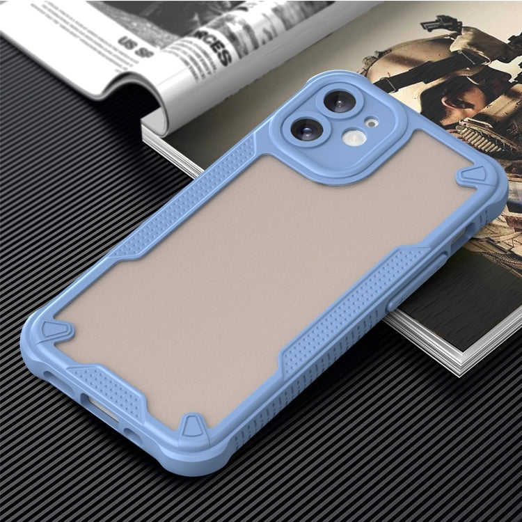 For iPhone 11 Armor Glaze PC Hybrid TPU Phone Case(Blue) by buy2fix