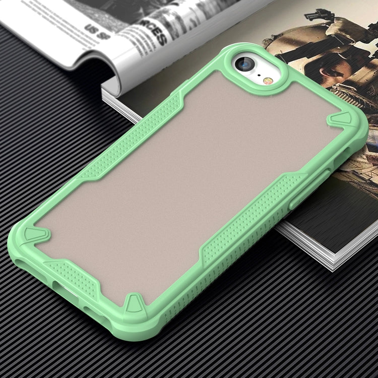 For iPhone SE 2022 Armor Glaze PC Hybrid TPU Phone Case(Green) by buy2fix