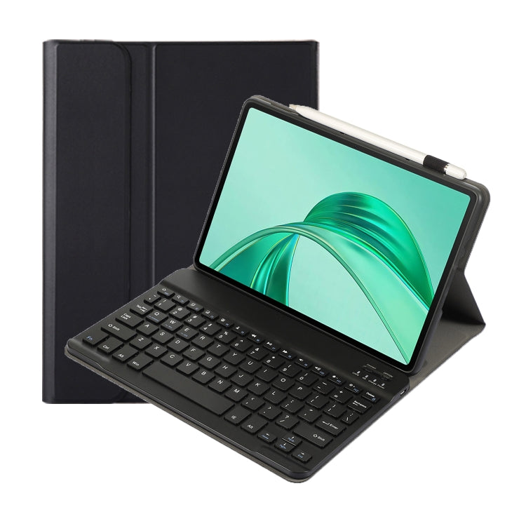 For Honor Pad X8a / X9 2024 AH25 Ultra-thin Detachable Bluetooth Keyboard Leather Tablet Case(Black) - For Huawei by buy2fix | Online Shopping UK | buy2fix