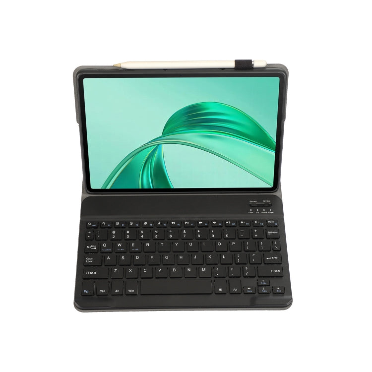For Honor Pad X8a / X9 2024 AH25 Ultra-thin Detachable Bluetooth Keyboard Leather Tablet Case(Black) - For Huawei by buy2fix | Online Shopping UK | buy2fix
