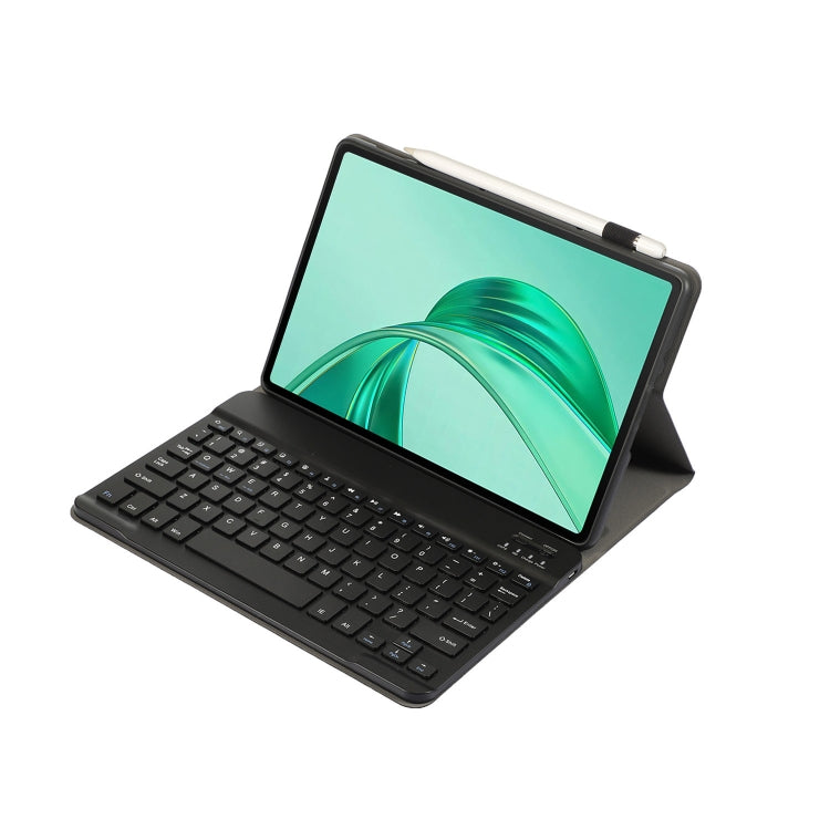 For Honor Pad X8a / X9 2024 AH25 Ultra-thin Detachable Bluetooth Keyboard Leather Tablet Case(Black) - For Huawei by buy2fix | Online Shopping UK | buy2fix