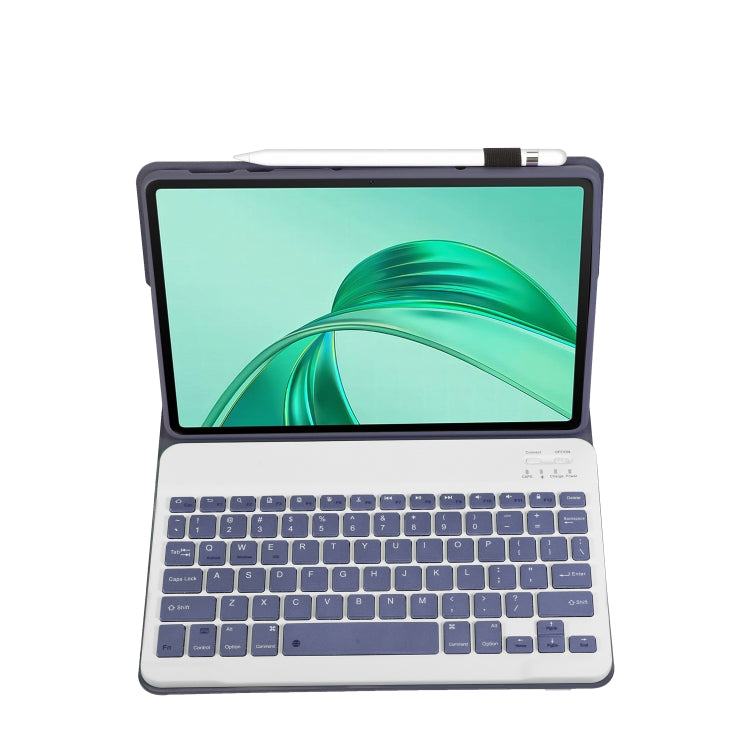 For Honor Pad X8a / X9 2024 AH25 Ultra-thin Detachable Bluetooth Keyboard Leather Tablet Case(Lavender White) - For Huawei by buy2fix | Online Shopping UK | buy2fix