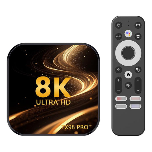 TX98 Pro+ 8K UHD Android 13 Smart TV Box with Remote Control, 4GB+32GB, RK3528 Quad-Core(AU Plug) - Others by buy2fix | Online Shopping UK | buy2fix