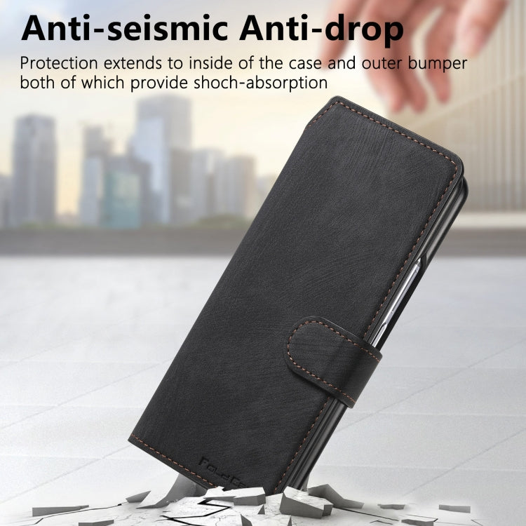 For Samsung Galaxy Z Fold6 CaseNeo MagSafe RFID Anti-theft Retro Leather Phone Case(Black) - Galaxy Z Fold6 5G Cases by CaseNeo | Online Shopping UK | buy2fix