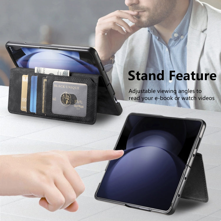 For Samsung Galaxy Z Fold6 CaseNeo MagSafe RFID Anti-theft Retro Leather Phone Case(Black) - Galaxy Z Fold6 5G Cases by CaseNeo | Online Shopping UK | buy2fix