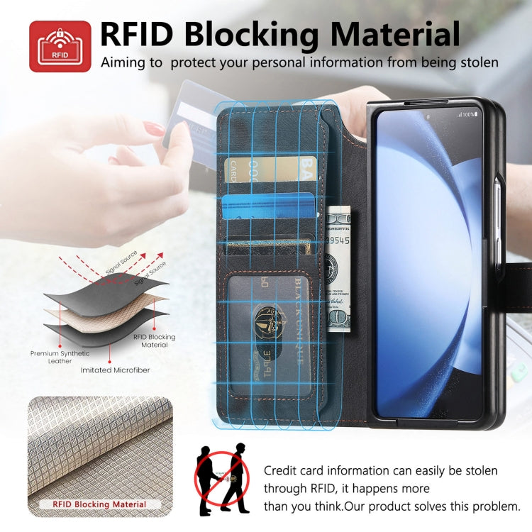 For Samsung Galaxy Z Fold6 CaseNeo MagSafe RFID Anti-theft Retro Leather Phone Case(Black) - Galaxy Z Fold6 5G Cases by CaseNeo | Online Shopping UK | buy2fix