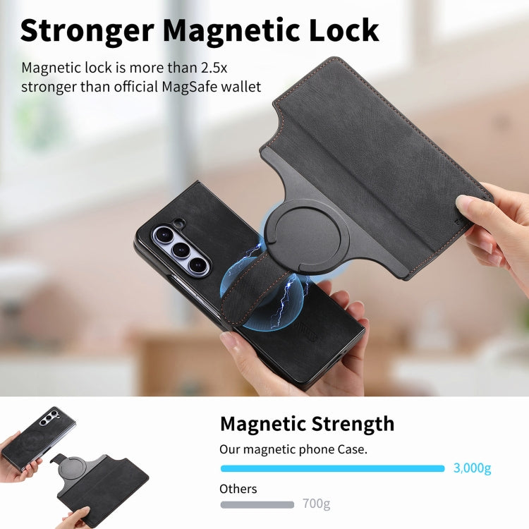 For Samsung Galaxy Z Fold6 CaseNeo MagSafe RFID Anti-theft Retro Leather Phone Case(Black) - Galaxy Z Fold6 5G Cases by CaseNeo | Online Shopping UK | buy2fix