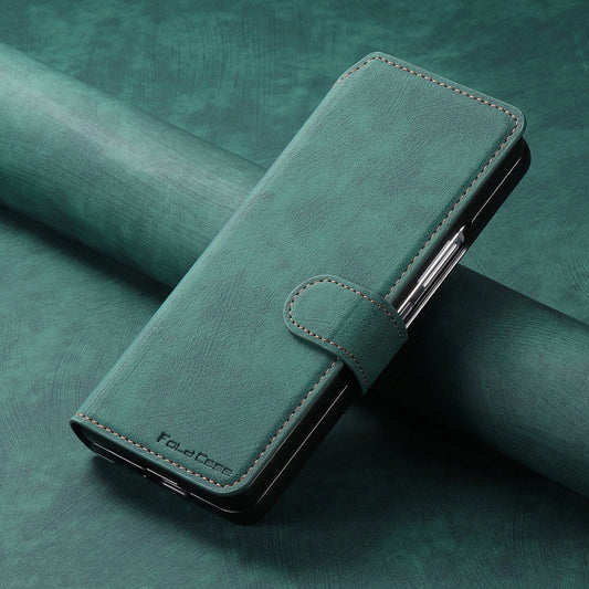 For Samsung Galaxy Z Fold4 CaseNeo MagSafe RFID Anti-theft Retro Leather Phone Case(Green) - Galaxy Z Fold4 5G Cases by CaseNeo | Online Shopping UK | buy2fix