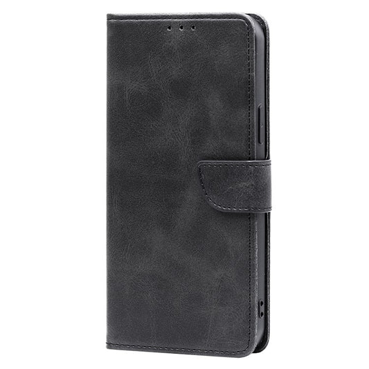 For iPhone 16 Pro Max Calf Texture Buckle Flip Leather Phone Case(Black) by buy2fix