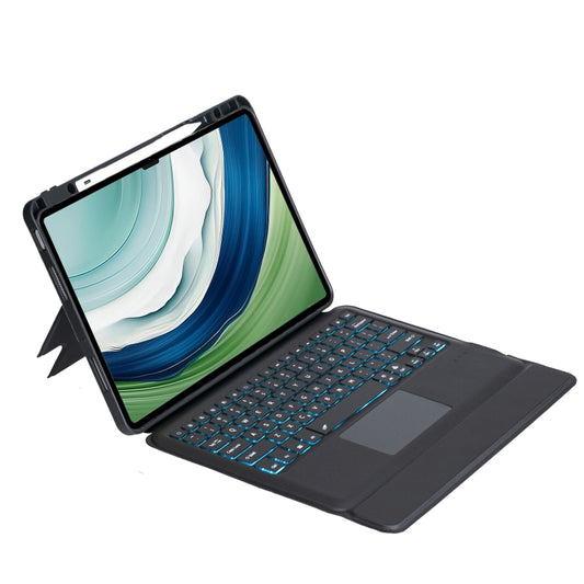 For Huawei MatePad Pro 13.2 2025 / 2023 Detachable Backlit Bluetooth Keyboard Leather Case with Touchpad(Black) by buy2fix