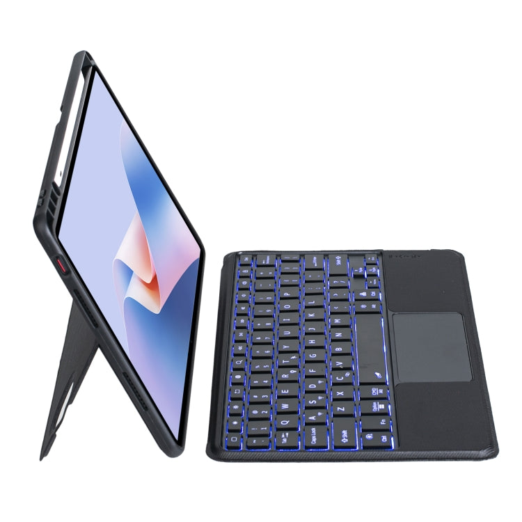 For Huawei MatePad 11.5 S Detachable Backlit Bluetooth Keyboard Leather Case with Touchpad(Black) - Huawei Keyboard by buy2fix | Online Shopping UK | buy2fix