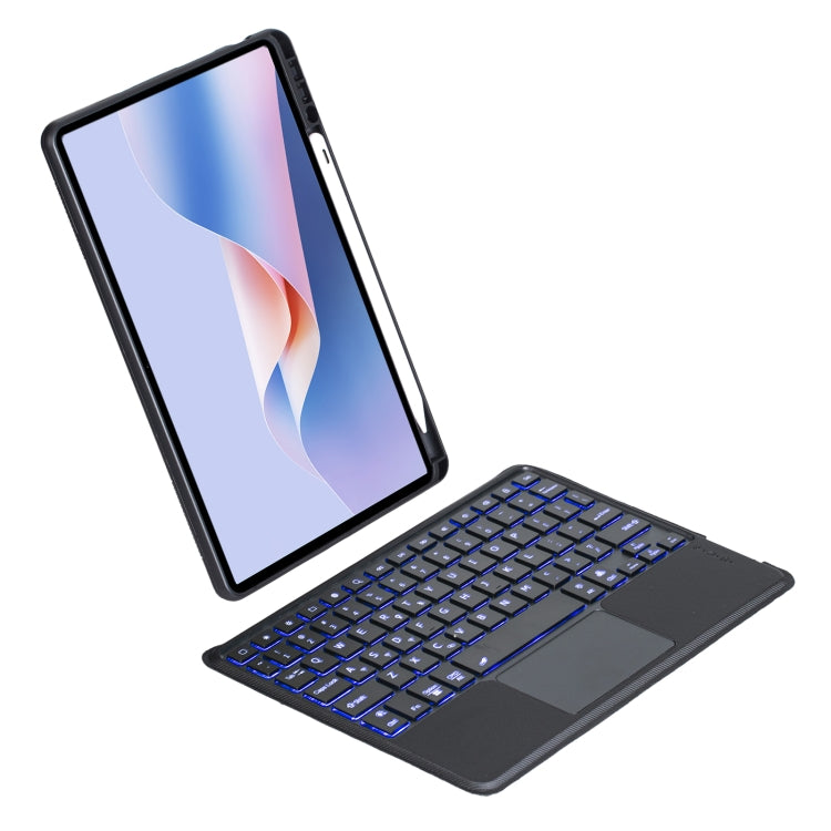 For Huawei MatePad 11.5 S Detachable Backlit Bluetooth Keyboard Leather Case with Touchpad(Black) - Huawei Keyboard by buy2fix | Online Shopping UK | buy2fix