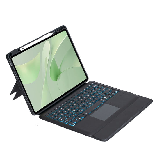 For Huawei MatePad Air 12 2024 Detachable Backlit Bluetooth Keyboard Leather Case with Touchpad(Black) by buy2fix