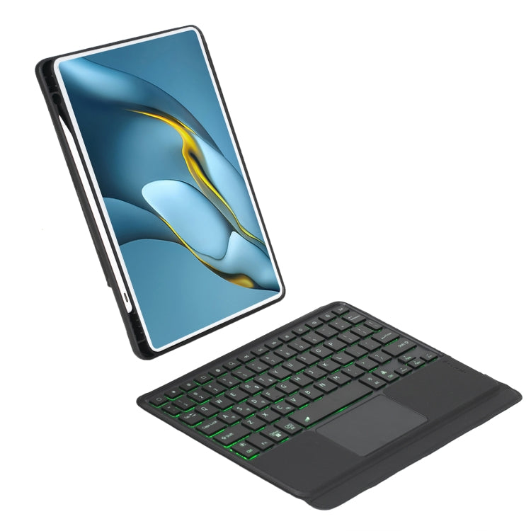 For Huawei MatePad Pro 10.8 2021 / 2019 Detachable Backlit Bluetooth Keyboard Leather Case with Touchpad(Black) - Huawei Keyboard by buy2fix | Online Shopping UK | buy2fix