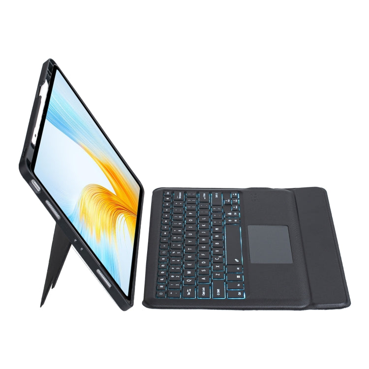 For Honor MagicPad 13 Detachable Backlit Bluetooth Keyboard Leather Case with Touchpad(Black) - Huawei Keyboard by buy2fix | Online Shopping UK | buy2fix