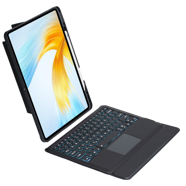 For Honor MagicPad 13 Detachable Backlit Bluetooth Keyboard Leather Case with Touchpad(Black) - Huawei Keyboard by buy2fix | Online Shopping UK | buy2fix