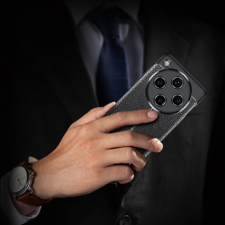 For OPPO Find X8 Pro Litchi Texture Shockproof TPU Phone Case(Black) by buy2fix