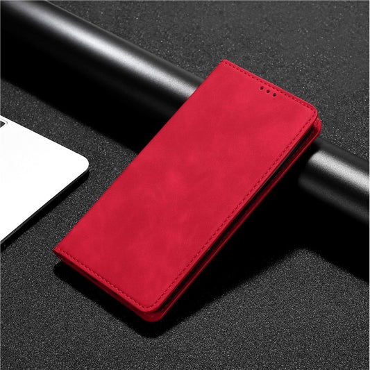 For iPhone 16 Pro Max Skin Feel Magnetic Leather Phone Case(Red) by buy2fix