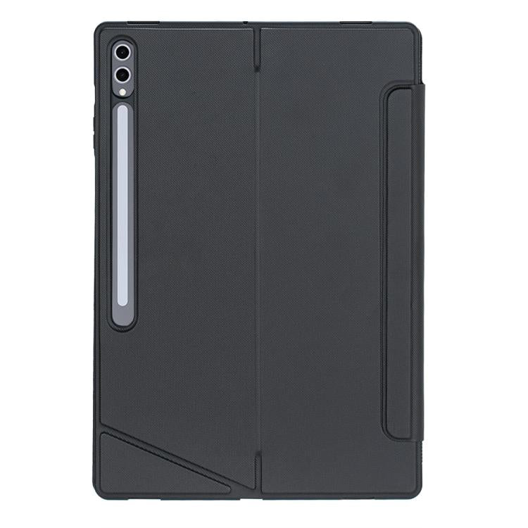 For Samsung Galaxy Tab S10 Ultra / S9 Ultra Detachable Backlit Bluetooth Keyboard Leather Case with Touchpad(Black) - Samsung Keyboard by buy2fix | Online Shopping UK | buy2fix
