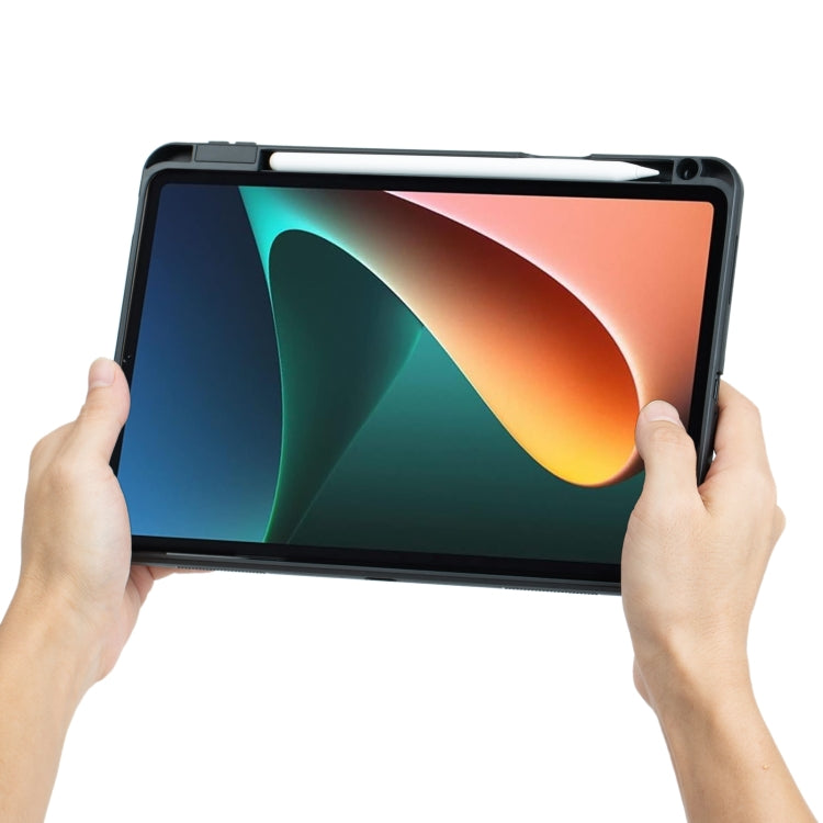 For Xiaomi Pad 5 / 5 Pro 11 Detachable Backlit Bluetooth Keyboard Leather Case with Touchpad(Black) - Others Keyboard by buy2fix | Online Shopping UK | buy2fix