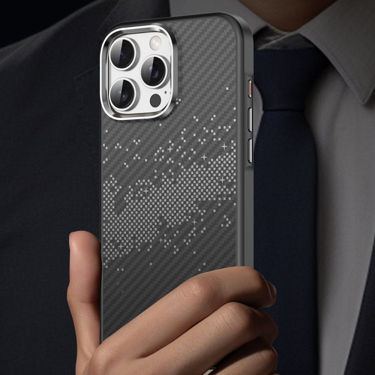 For iPhone 16 Pro TOTU PC-30 Kevlar Textured MagSafe Magnetic Phone Case(Black) by TOTUDESIGN