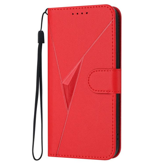 For Google Pixel 10 Pro XL Triangle Pattern Buckle Clasp Leather Phone Case(Red) - Google Cases by buy2fix | Online Shopping UK | buy2fix