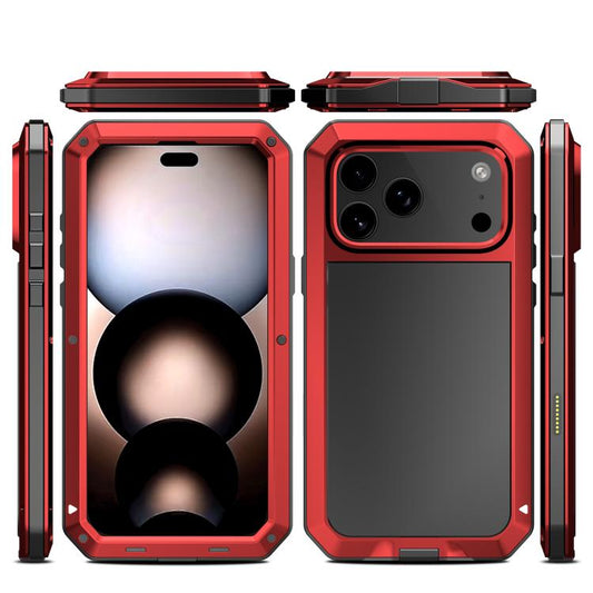 For iPhone 17 Pro RedPepper Triple-proof Metal Phone Case(Red) - iPhone 17 Pro Cases by RedPepper | Online Shopping UK | buy2fix