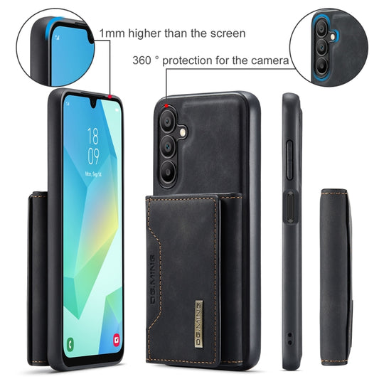 For Samsung Galaxy A16 5G DG.MING M2 Series 3-Fold Multi Card Bag + Magnetic Phone Case(Black) by DG.MING