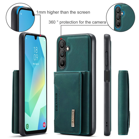 For Samsung Galaxy A16 5G DG.MING M2 Series 3-Fold Multi Card Bag + Magnetic Phone Case(Green) by DG.MING
