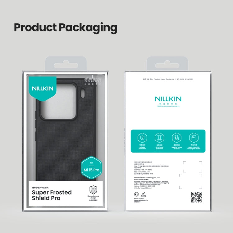 For Xiaomi 15 Pro NILLKIN Frosted Shield Pro PC + TPU Phone Case(Blue) by NILLKIN