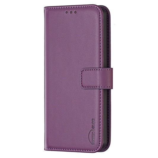 For Samsung Galaxy S25 Ultra 5G Magnetic Buckle Leather Phone Case(Purple) by buy2fix