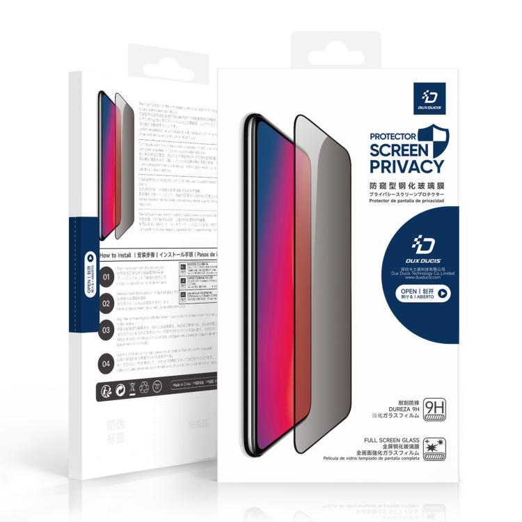 For iPhone 16e 5pcs DUX DUCIS 0.33mm 9H High Aluminum Anti-spy HD Tempered Glass Film - iPhone 16e Tempered Glass by DUX DUCIS | Online Shopping UK | buy2fix