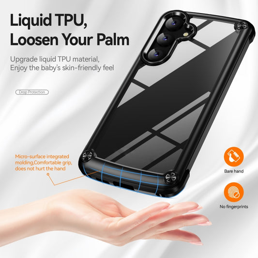 For Samsung Galaxy S25+ 5G TPU + PC Lens Protection Phone Case(Black) by buy2fix