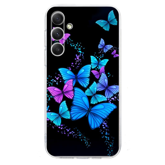 For Samsung Galaxy S25 FE 5G Colorful Painting Pattern TPU Phone Case(Color Butterflies) by buy2fix