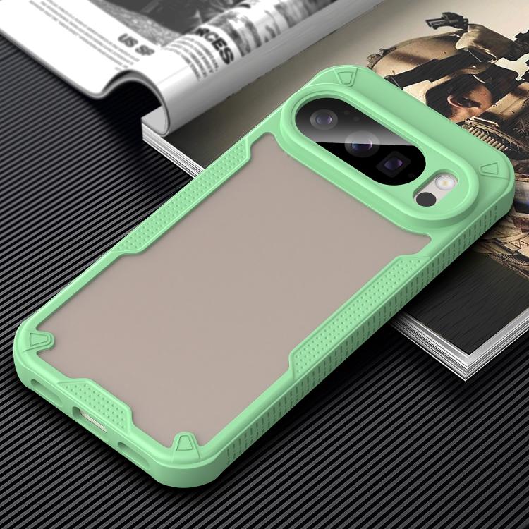 For Google Pixel 10 Pro Armor Glaze PC Hybrid TPU Phone Case(Green) - Google Cases by buy2fix | Online Shopping UK | buy2fix