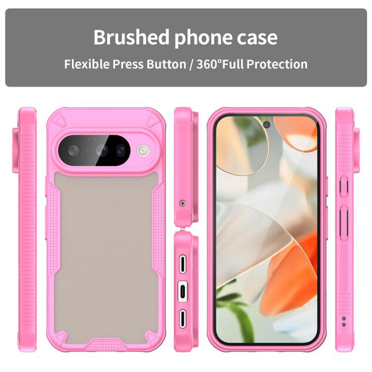 For Google Pixel 10 Armor Glaze PC Hybrid TPU Phone Case(Pink) - Google Cases by buy2fix | Online Shopping UK | buy2fix