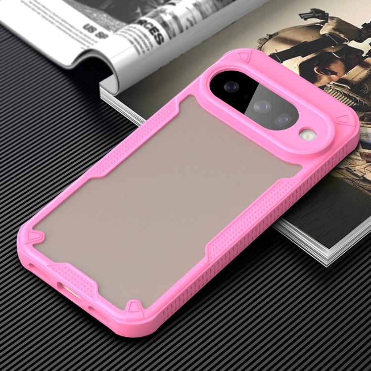 For Google Pixel 10 Armor Glaze PC Hybrid TPU Phone Case(Pink) - Google Cases by buy2fix | Online Shopping UK | buy2fix