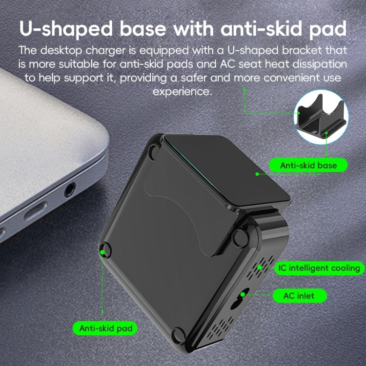 240W GaN 6-Ports USB-C / Type-C Multi Sharing Desktop Charger, Plug:US Plug(Grey) - Multifunction Charger by buy2fix | Online Shopping UK | buy2fix