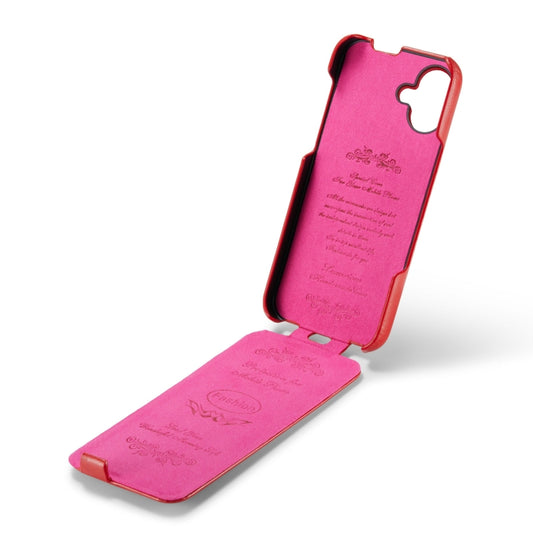 For iPhone 16 Plus Fierre Shann 64 Texture Vertical Flip PU Leather Phone Case(Red) by FIERRE SHANN